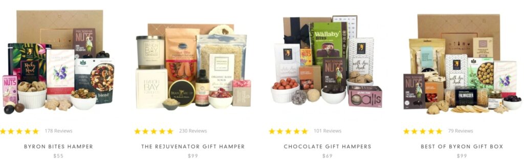 Byron Bay Gifts Homepage