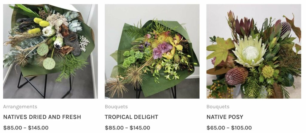 Eco Flowers & Gifts Homepage