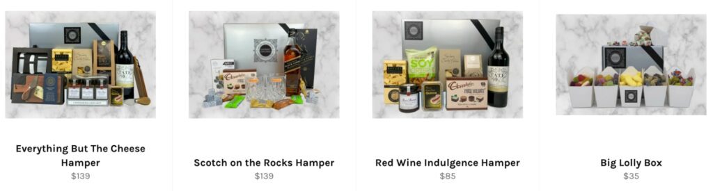 Gourmet Explorer Hampers Homepage