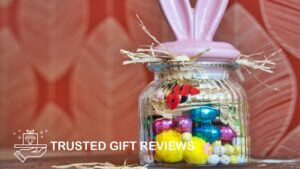 Place it inside a jar, canister, or mug filled with candies